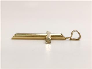 14K Yellow Gold Cross Pendant .93G